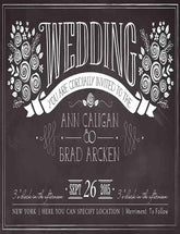 Custom Wedding Painted Chalkboard Photography Backdrop J-0059 Shopbackdrop
